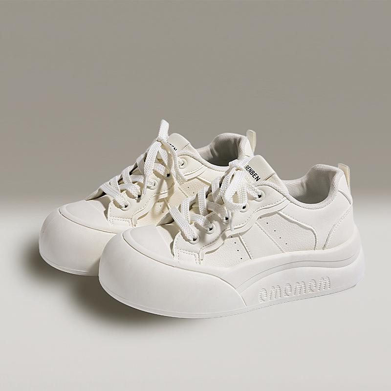 

Cute fashion round head platform casual shoes women s spring new heightening lightweight low-top board shoes sneakers 40