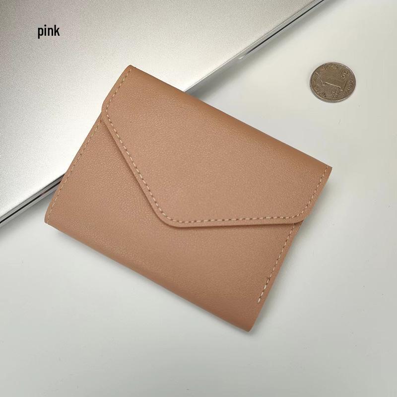 Women's Fashionable Tri-Fold Wallet with Multi-Card Slots and Coin Purse