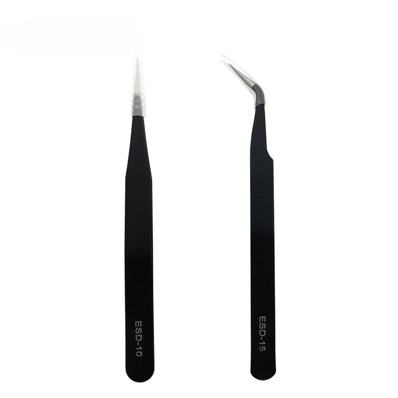 1PC Stainless Steel Curved Straight Eyebrow False Eyelash Tweezers Nail Art Extension Makeup Tool Eeyelashes Tweezers
