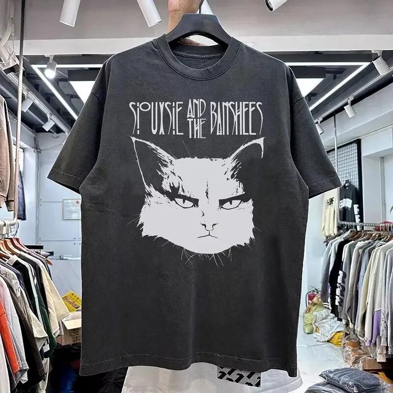 Siouxsie and the Banshees Cat Lovers Essential T-Shirt Black Tee MA776