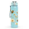1PC Daisy Dry Wildflower Bouquet Print 750ml Color Plastic Sports Water Bottle Leakproof Flip Straw Lid Suitable for Sports Office Home Use