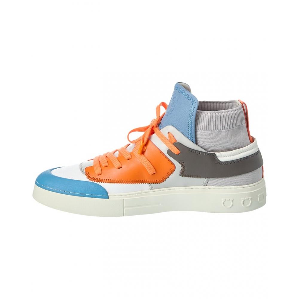 Salvatore Ferragamo Ferragamo Neely Leather Sneaker White