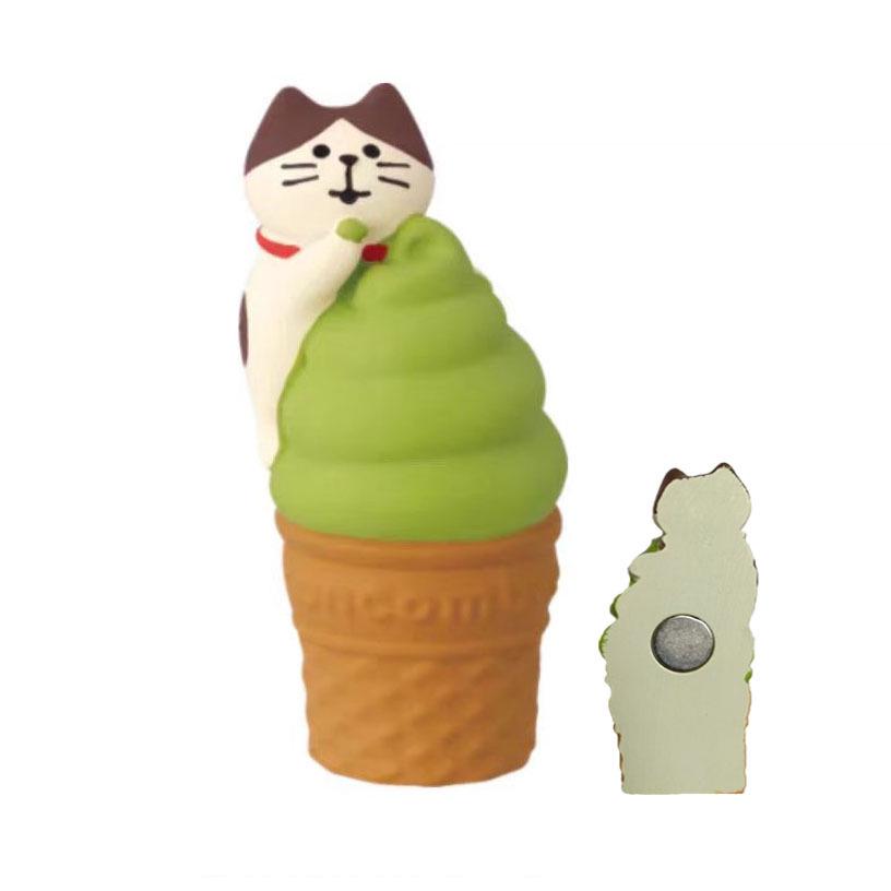 Japanese Cat Magnet: Cute Resin Sticker & Message Clip Toy for Refrigerator Decor