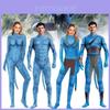 Halloweenský kostým na téma Avatar Nádherný body z mléčného hedvábí a spandexu