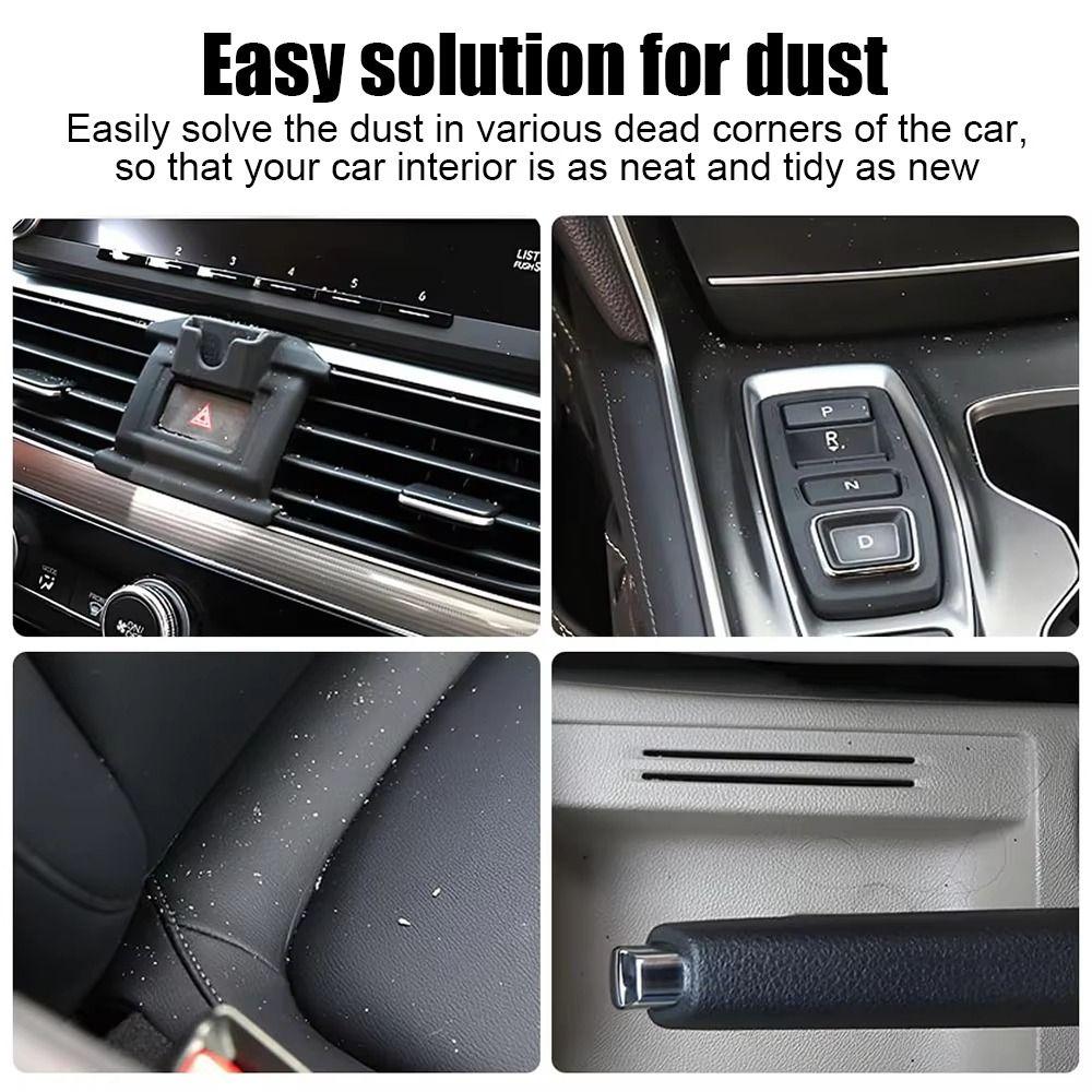 Multifunctional Car Clean Brush Soft Bristle Wheels Cleaner Car Washing Brush  Air Outlet Vent