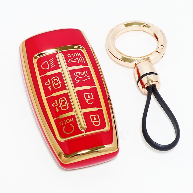 Remote Key Holder Auto Accessories 8 Button Tpu For Hyundai Genesis G80 Gv70 Gv80     Car Key Cover Case