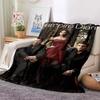 The Vampire Diaries 3D Printed Flannel Plush Blanket Bedspread Sofa Lazy Blanket Outdoor Lunch Break Blanket Travel Quilt Cover