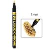 Graffiti Chrome Mirror Marker Pen Gold Silver Touch Up Marker Effective Reflective Paint Pen  Car