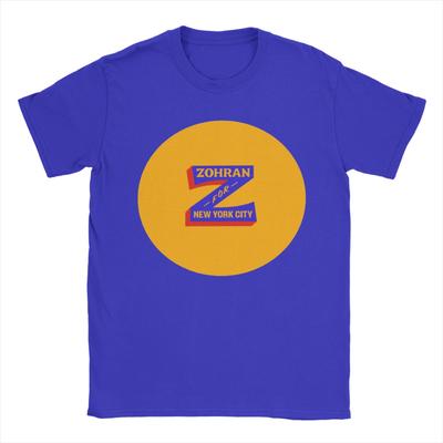 Für New York City Zohran Mamdani Herren T-Shirts Kreatives T-Shirt Kurzarm Rundhals T-Shirts 100% Baumwolle Sommerkleidung