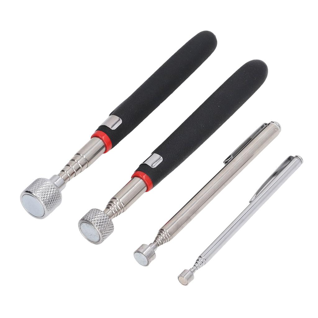 4 Pcs Magnetic Pickup Tool Set 1.5lb 3lb 10lb 15lb Strong Suction Shockproof Telescoping Magnetic Pick Up Stick