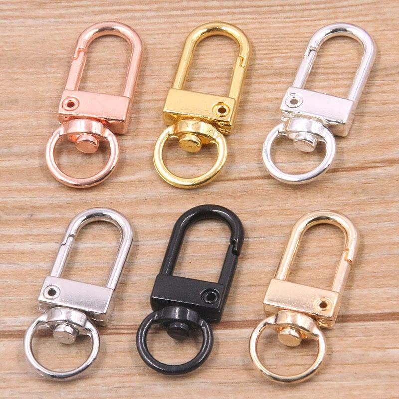 10Pcs Metal Universal Buckle Bag Buckle Multi Color Optional Key Buckle Alloy Buckle Lobster Buckle Bag Accessories