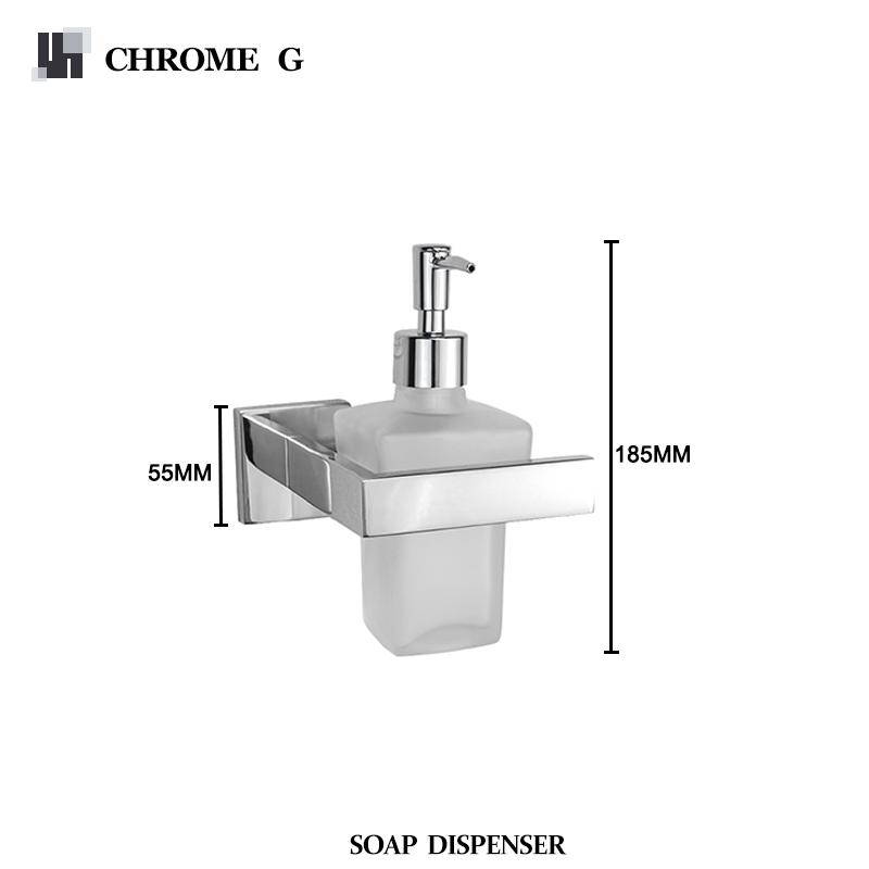 Dozator de săpun montat pe perete, dozatoare de săpun din oțel inoxidabil, detergent de bucătărie, pompă, sticlă, săpun, dozator de perete pentru baie