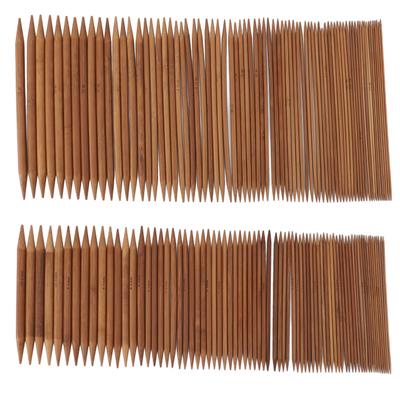 75 Pieces Knitting Needles Set Carbonized Bamboo Sweater  Double Pointed Knitting Needles