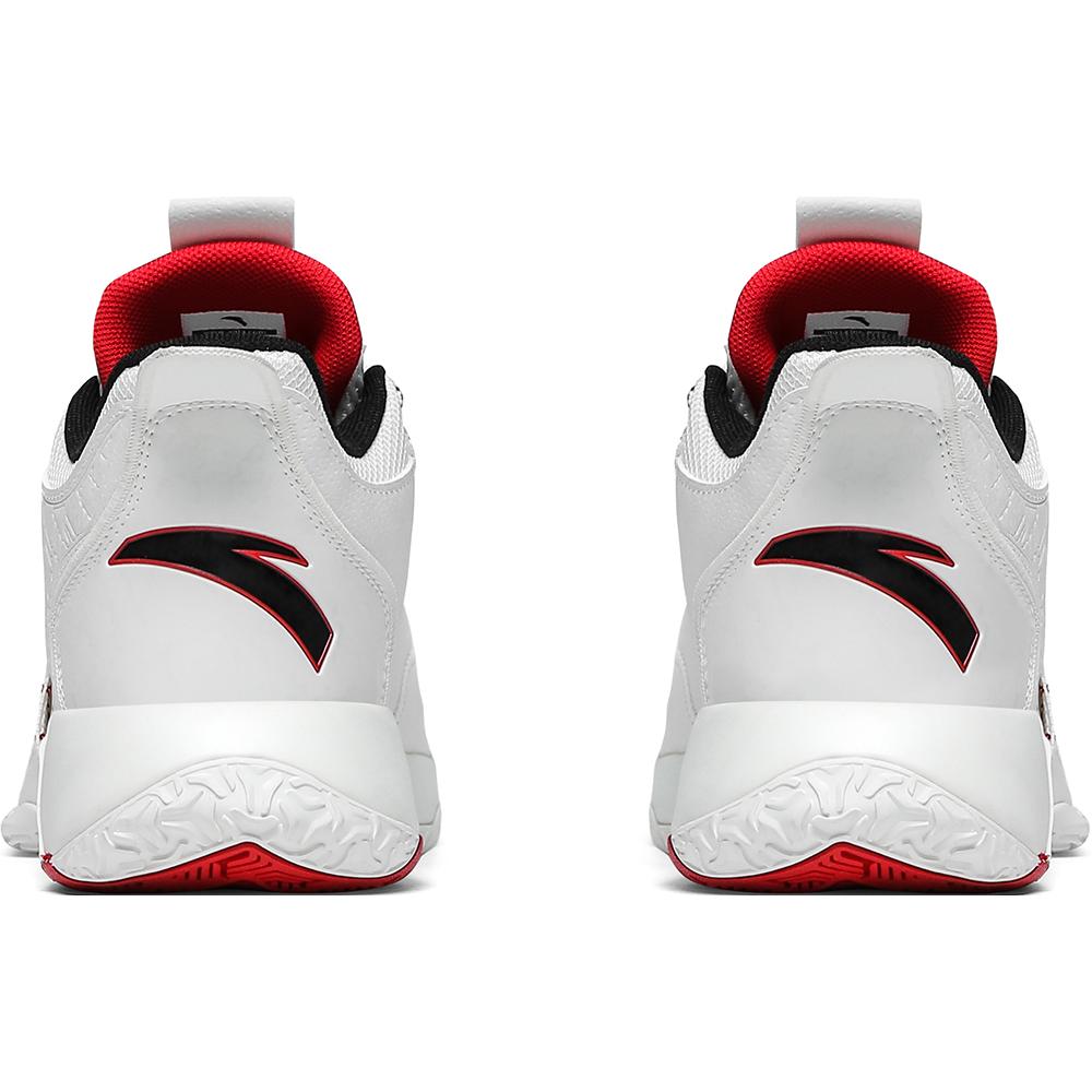 New Anta Speedy 2 Cushioning Anti Slip And Wear Resistant Low Top Performance Basketball Shoes Men's White Red Black 112141606-6