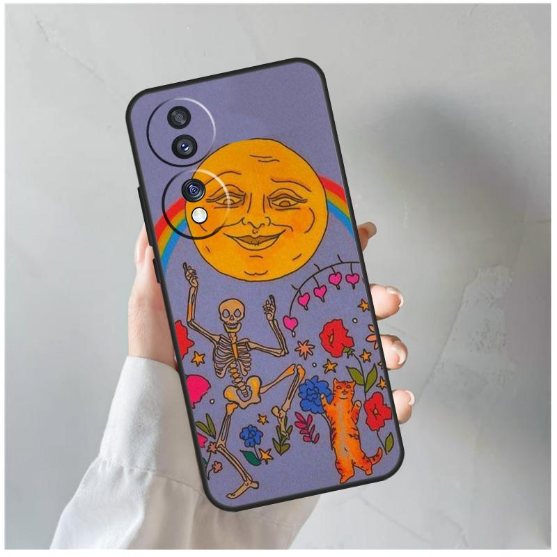 Cute Indie Hippie For Honor Magic 5 6 7 8 Pro Case For Honor 200 400 Lite 50 70 90 X8c X8b X9a X9b X9c X9d Win