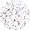 100pcs/lot 7mm Round Acrylic Letter Beads A-Z Alphabet Beads Loose Beads For DIY Bracelet Necklace Keychain Jewelry Making