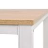 Desk 120*60*75 Cm Oak Brown and White