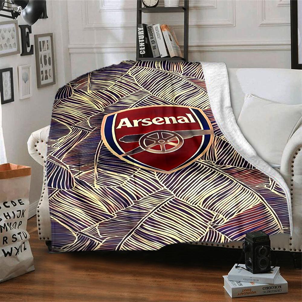 Arsenal Crest Blankets Flannel Printed Breathable Warm Throw Blanket for Home Office Bedspreads 0708a33