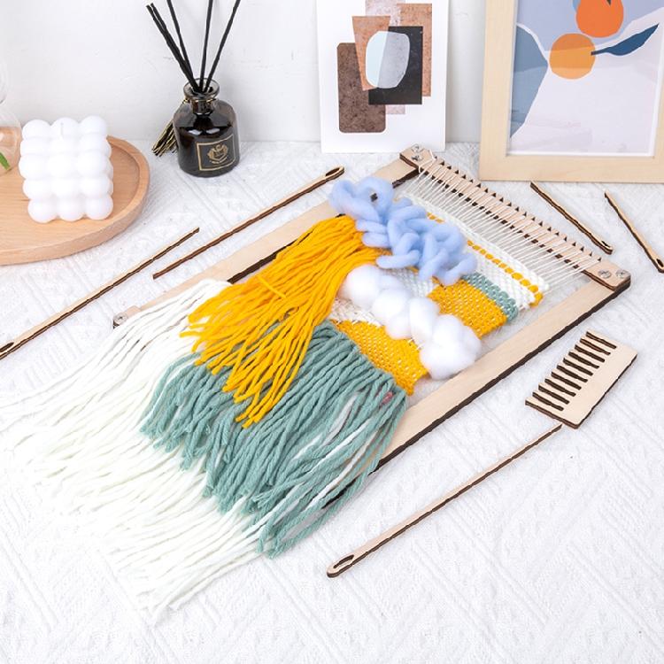Tapestry Weaving Loom kit Crafts Weaving Loom Set Practical Hand Knitting Tools
