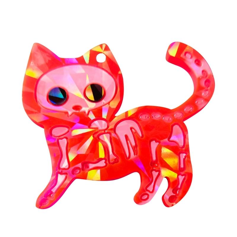 Jewelry Casting Mold Cute Cat Silicone Mold Holographic Resin Mold for DIY Wind Chime Keychains Earring Pendant