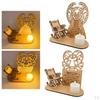 in Heaven, Remembrance Candle Ornament, Wood Rocking for Loss of Loved Tealight Decoration
