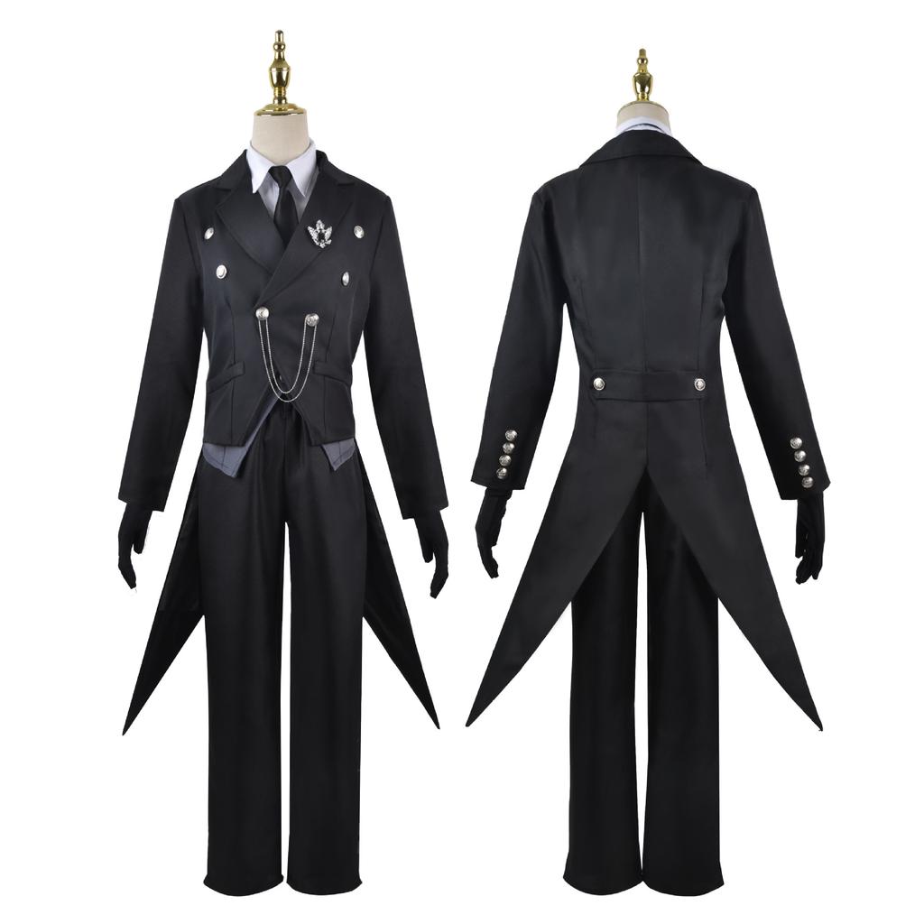 Anime Black Butler Sebastian·Michaelis Cosplay Costume Uniform Halloween Carnival Party Christmas Play Role Clothes Clothing