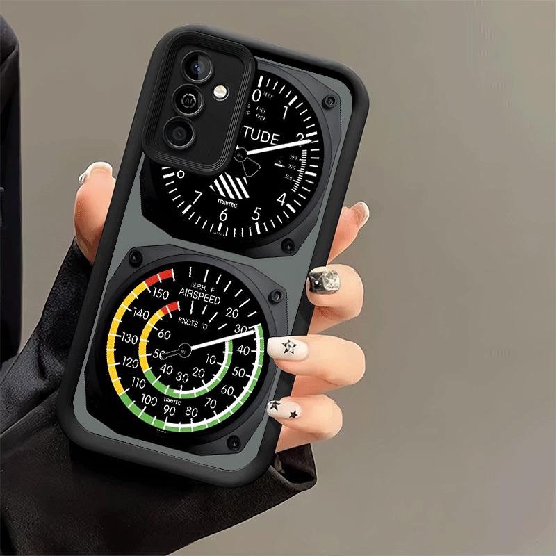 Phone Case for Samsung Galaxy A17 A16 A15 A14 A13 Aircraft Instrument Cockpit Radar A56 A36 A26 A55 A35 A25 A54 A34 A24 A53 A33