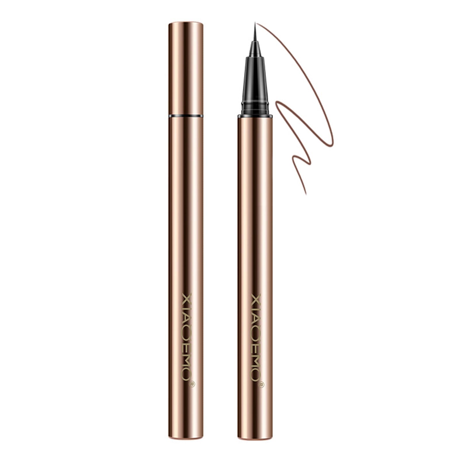 

aopoka Ultra-Fine Liquid Eyeliner, Waterproof, Smudge-Resistant, Humidity-Resistant, Highly Pigmented, Felt-Tip Pen, Waterproof Formula, Removes with