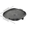Grill Pan with Drain Hole No Square Nonstick Griddle for Home Cooks, Camp, Tabletop