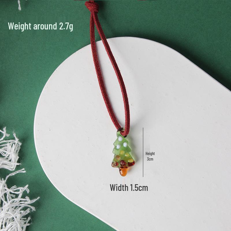 Zibo Glass Christmas Tree Ornaments: Wreaths, Berry Decorations, Gingerbread Men, and Car Accessories. Perfect for Small Christmas Gifts.