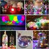 50 Stück Bunte Leuchtende Kleine Kugel Lampe LED Blitz Runde Ballon Lampe Mini Tumbler Kugel Licht für Weihnachten Hochzeit Party Deko