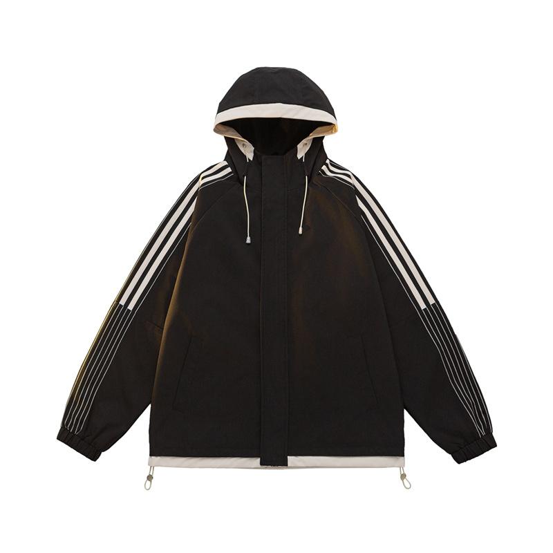 Jacket Men and Women with The Same Section of The New Spring and Autumn Tide Ins Hundred Dopamine Couple Paragraph Jacket Men