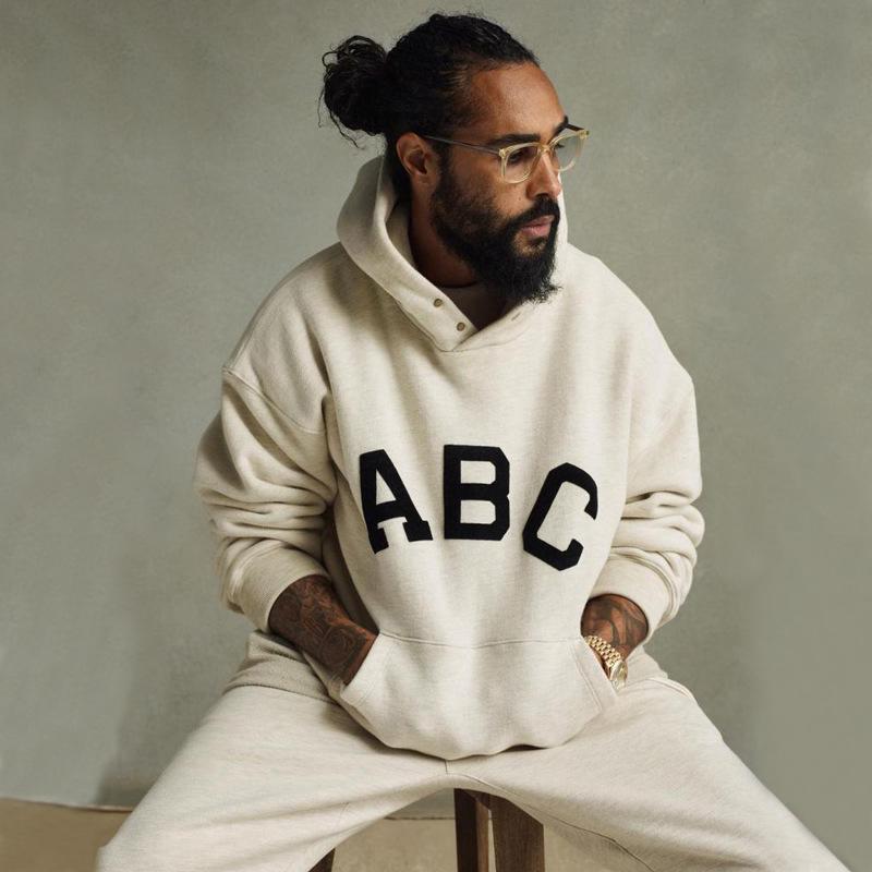 FOGESSENTIALSZONE Staffel 7 ABC Hoodie: Trendiges Unisex-Sweatshirt im lockeren Schnitt