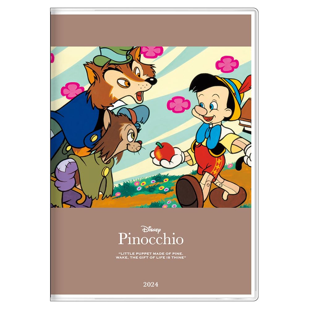 

Sunstar Stationery Disney 2024 Monthly S2956934 Planner, B6, Pinocchio,