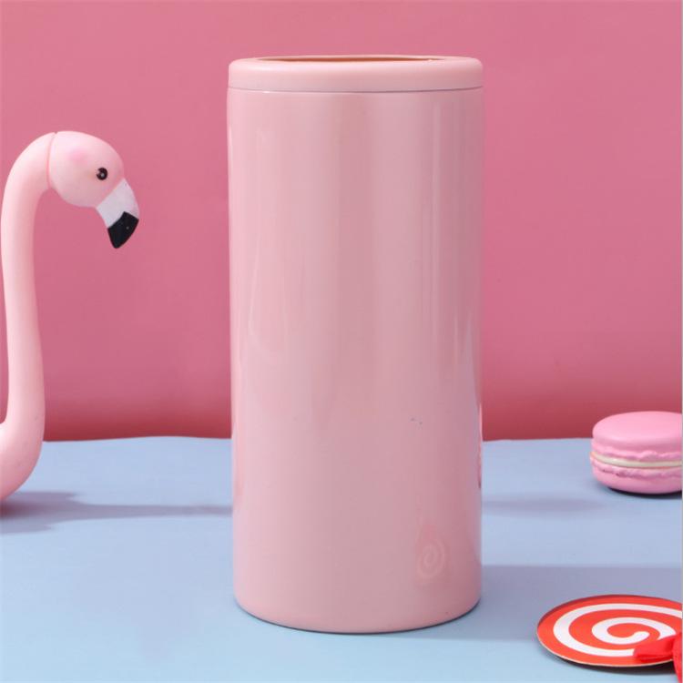 12oz Can Cooler Universal Stainless Steel Insulated Mug Lightweight Efficient Beverages Can Cooler for Home Outdoor