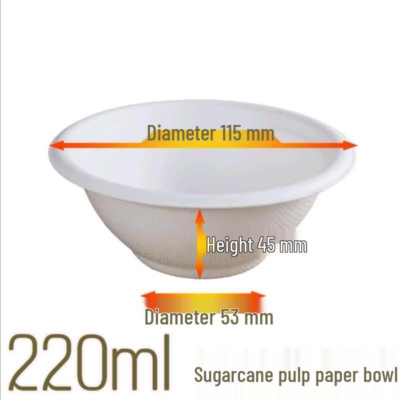 Kashicong Degradable Disposable Paper Bowls