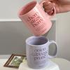Cute Ceramic Mugs Coffee Cups 300ml Creative Letters Mug Home Kitchen Decoratio Milk Yogurt Breakfast Tea Water Cup Office Gift