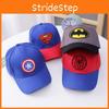 Kids Superman Batman Baseball Cap With Breathable Cotton And Brim Short