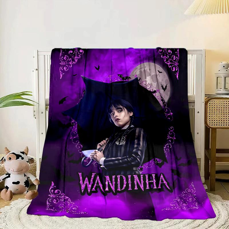 Mittwoch Gothic Decke Flanelldecke für Bett, Sofa, Camping, Wandern, Picknick Zubehör, Geschenk für Familie Fan Geschenke