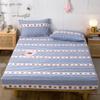 Pure Cotton Printed Fitted Sheet Only Non-Slip Protective Cover for Bedroom  (no Pillowcase)