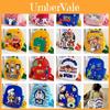 Süßer Cartoon-Druck Nylon Kinderrucksack für Jungen und Mädchen Leicht und Diebstahlsicher