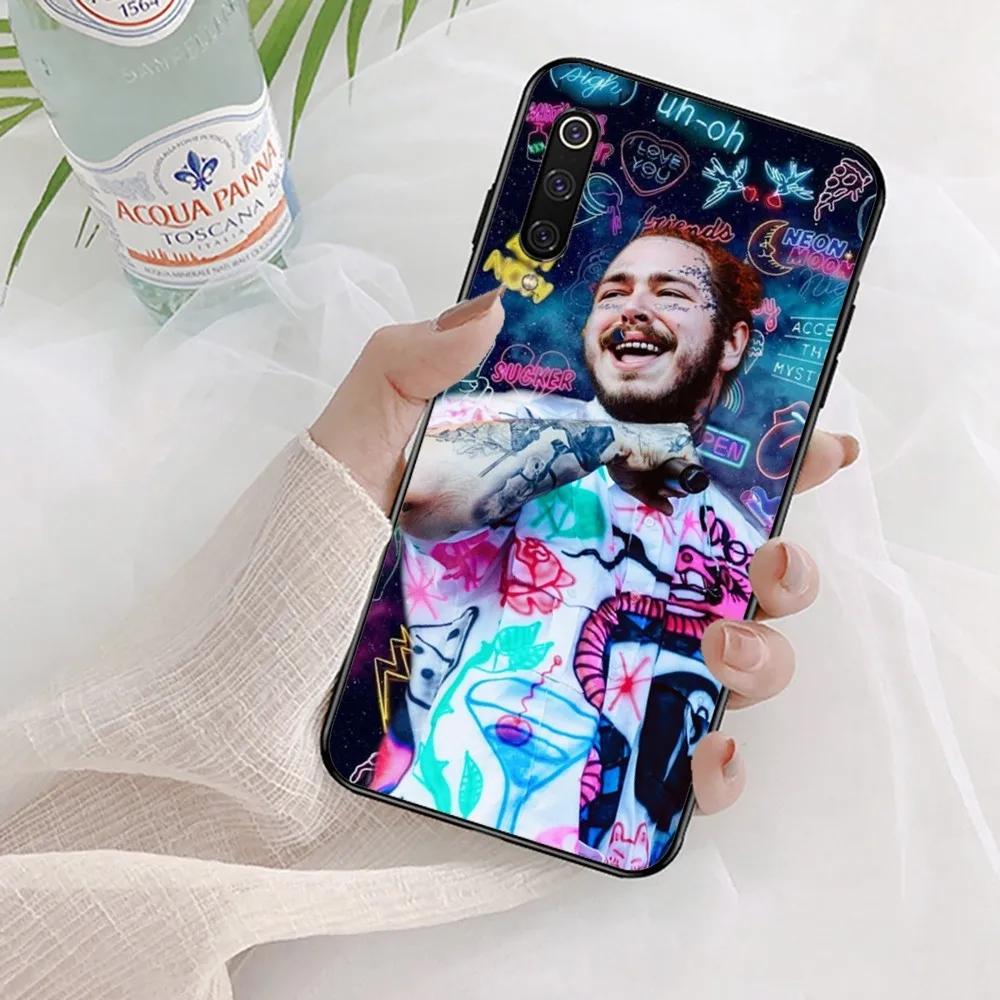 Post M-Malone Sänger Handyhülle Für Xiaomi Mi 5X 8 9 10 11 12 lite pro 10T PocoX3pro PocoM3 Note 10 pro lite