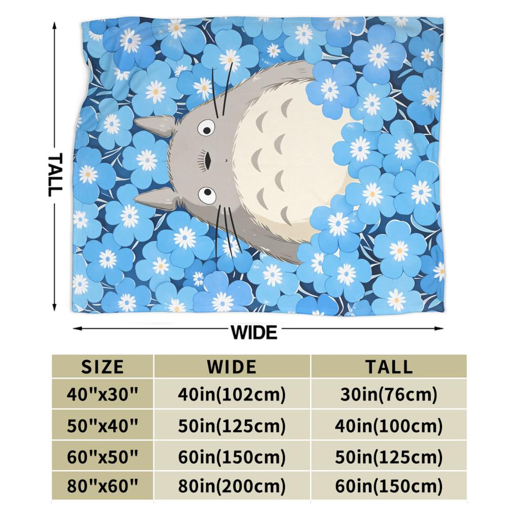 Traditional Nekobasu Japanese Blanket T-Totoros Travel Flannel Bedding Throws For Living Room Warm Bedspread Birthday Present
