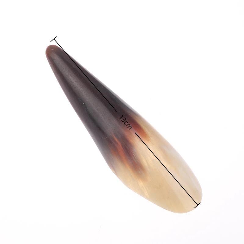 1/2Pcs Natural Buffalo Horn No Stress Guasha Massage Tool Gua Sha Massager Scraping Board Acupuncture Spa Therapy