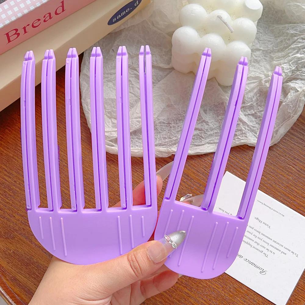 3/6Teeth Fluffy Hair Roots Clips Comb Lazy Hair Top Styling Curling Barrel Portable Korean Hairs Clip Volume Wind Sculpting Comb