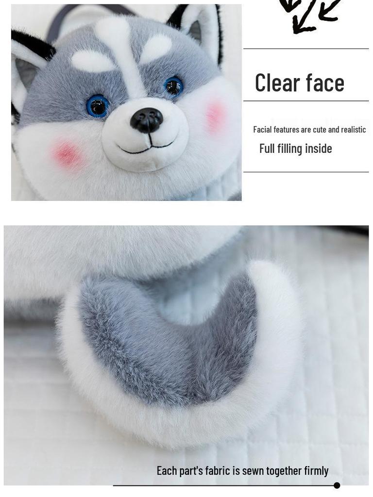 Cute Dazed Animal Plush Crossbody Bag and Cell Phone Holder