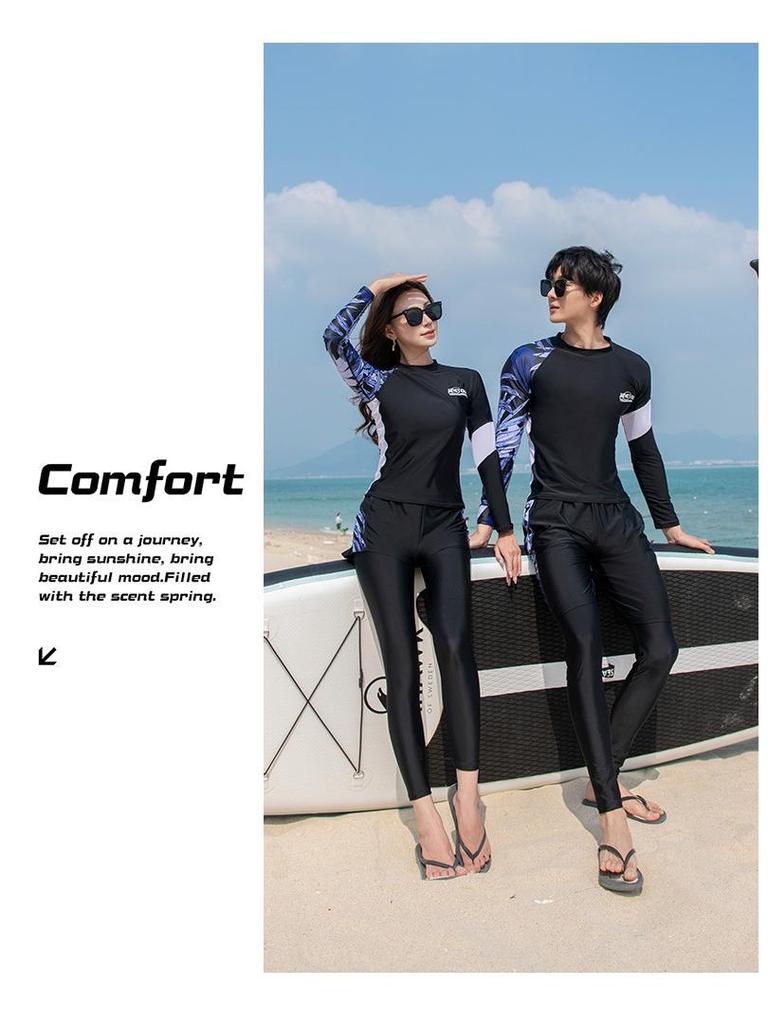 Women's Plus Size Digital Print Swimsuit Set for Snorkeling, Surfing, and Diving