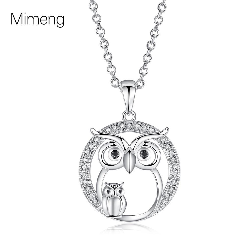 

Elegant Owl Zircon Pendant Necklace - Women s Luxurious Choker Fashion золотий