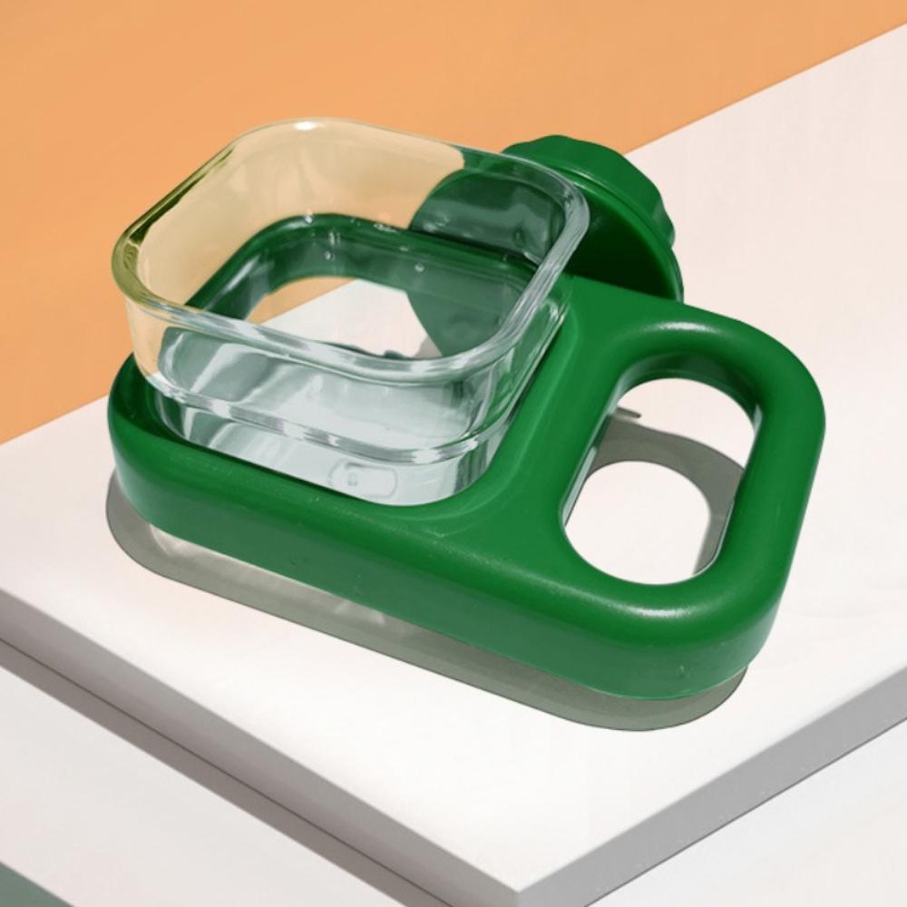 

Прозрачная кормушка для птиц из АБС-пластика, контейнер для еды, новый диспенсер для воды, товары для животных Square-Green