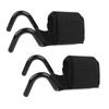 Adjustable Weight Lifting Hook Gloves Steel Hook Grips Straps for Strength Training Wrist Support Fitness Gym Workout